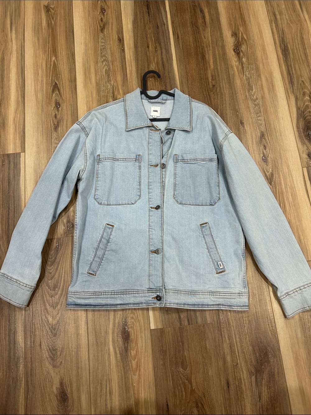 Vans Light Blue Denim Jacket - Classic Button Front